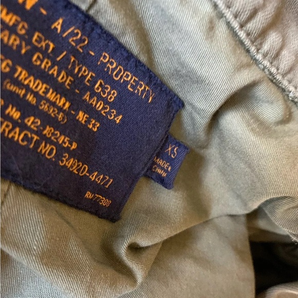 J. Crew Field Jacket Coat Men XS Military Grade A22 Type G38 Olive green AA0234 - Picture 11 of 12